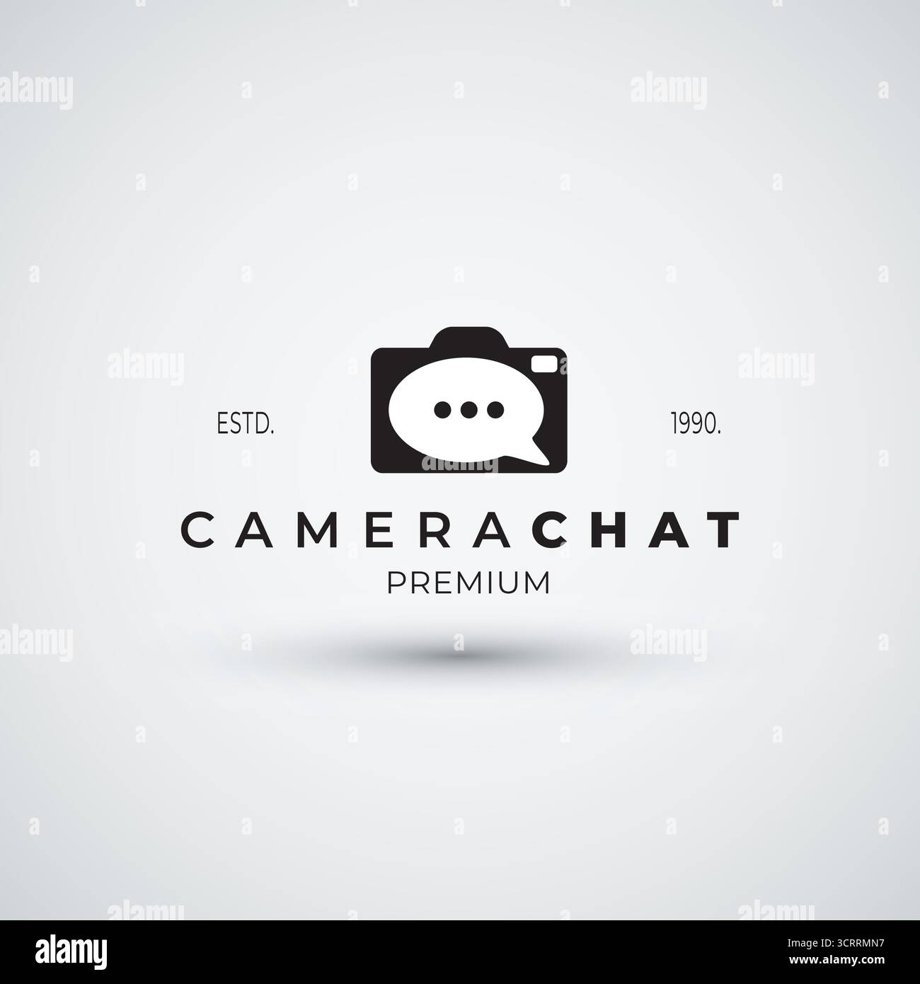 Camera chat logo vector design template Stock Vector