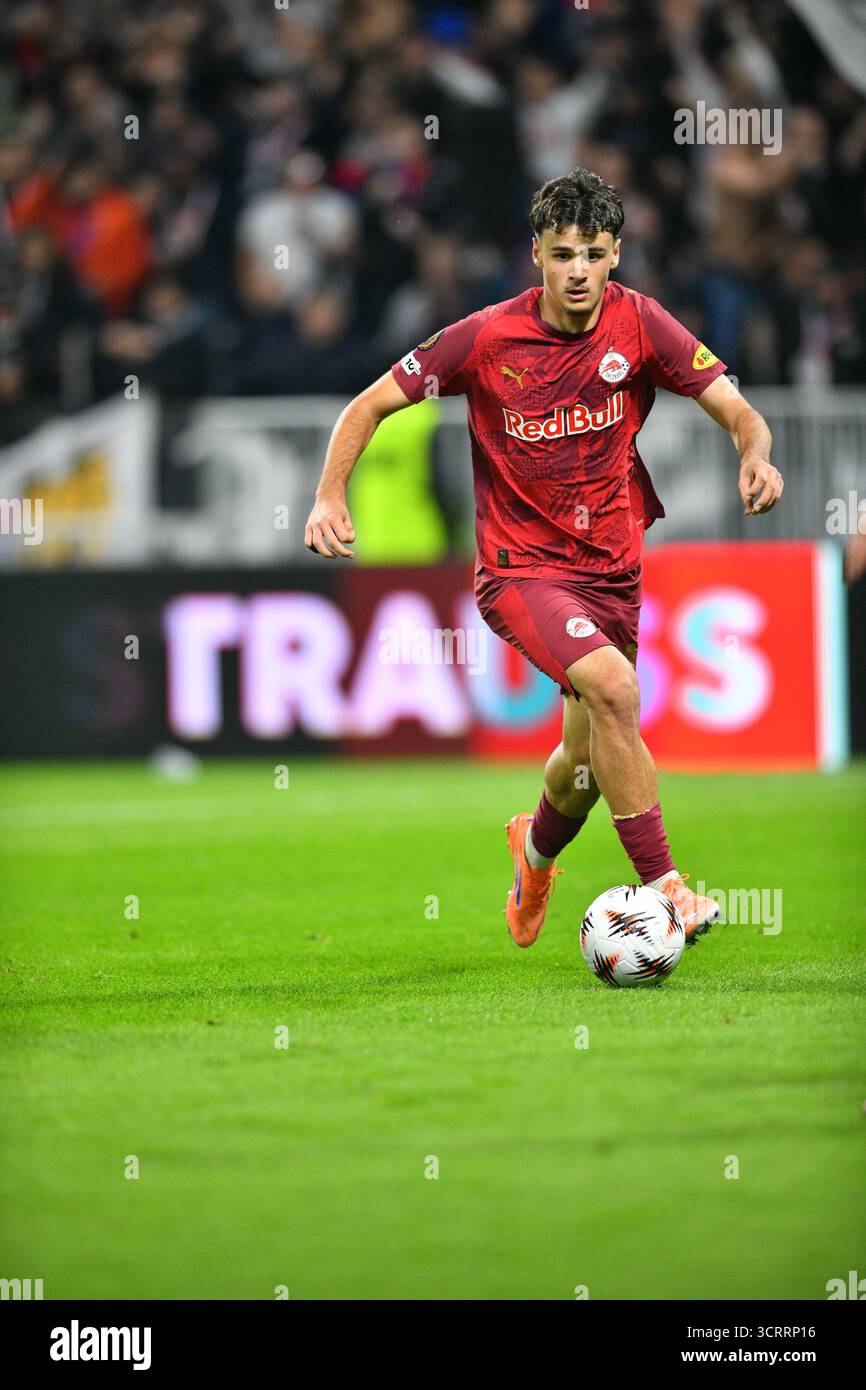 Kerim Alajbegovic Of RB Salzburg During The UEFA Europa League League kerim-alajbegovic-of-rb-salzburg-during-the-uefa-europa-league-league