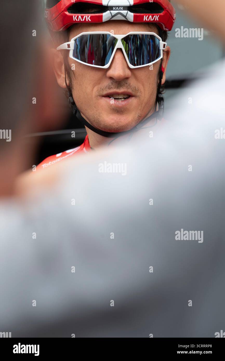 21st Tour of Britain 2025 - Stage 5 PONTYPOOL, UK - SEPT 06 Geraint Thomas Stock Photo