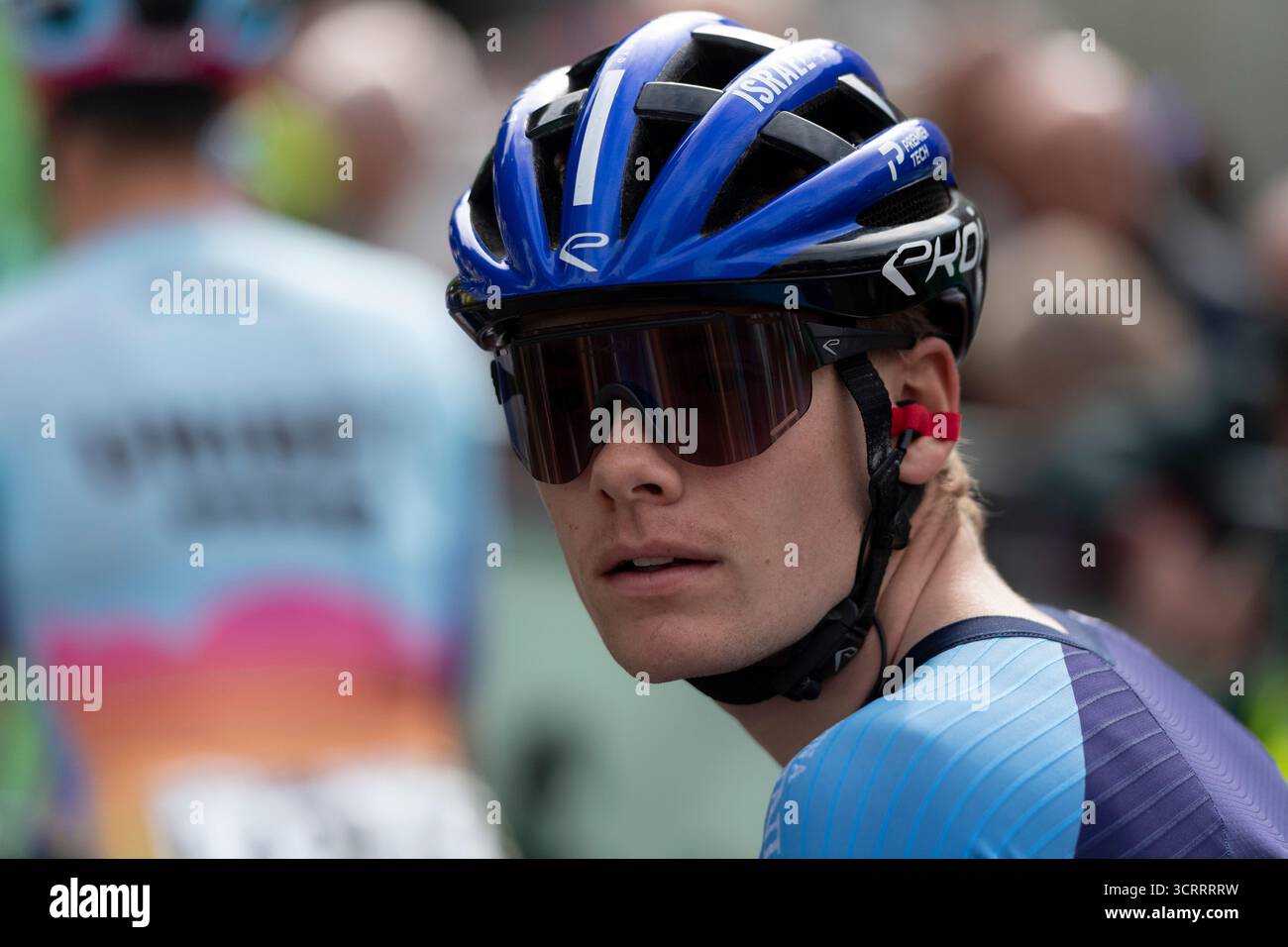 21st Tour of Britain 2025 - Stage 5 Israeli Premier Tech PONTYPOOL, UK - SEPT 06 Stock Photo