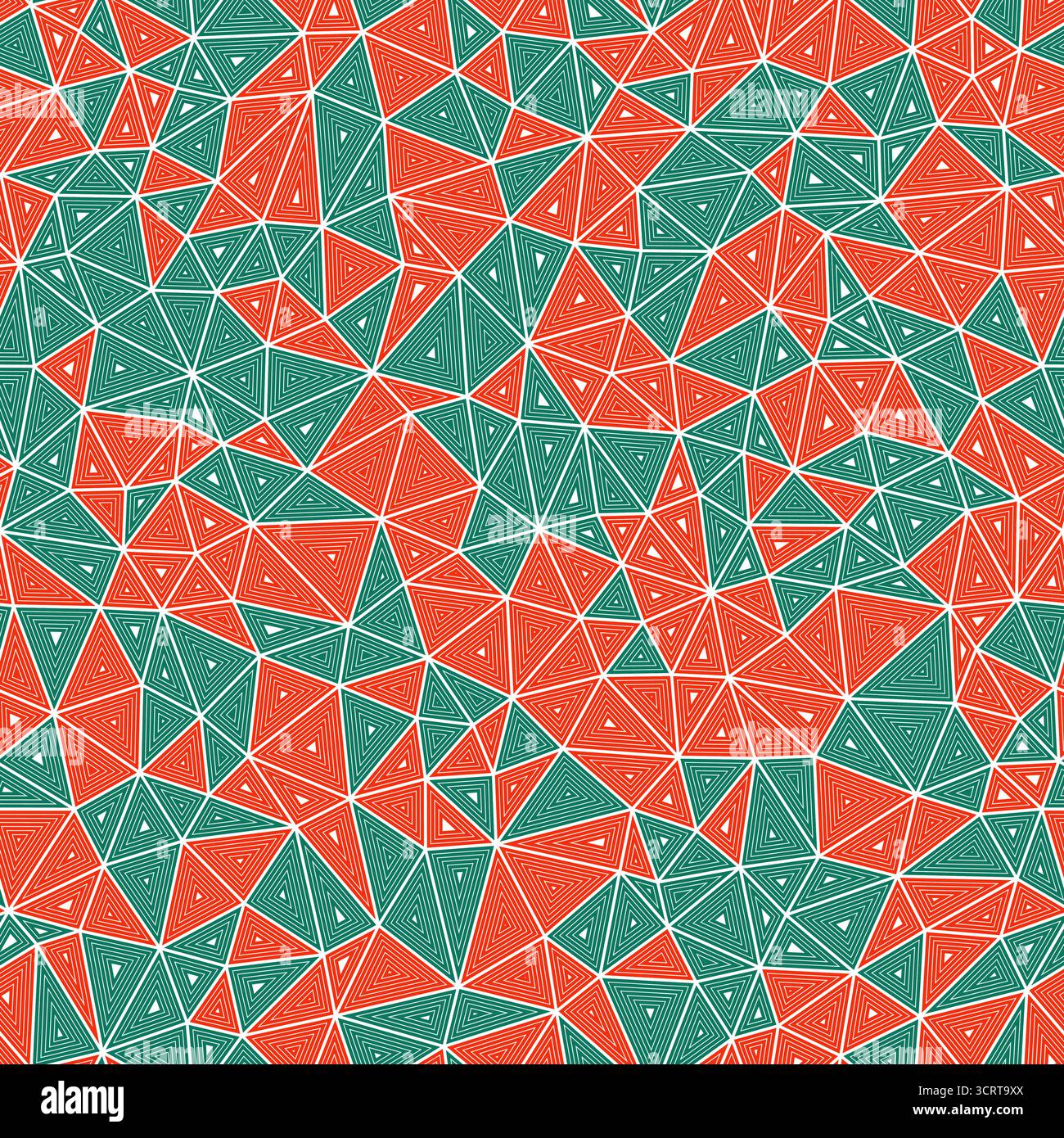Abstract pattern of triangles. Multiple repeated inner triangles ...