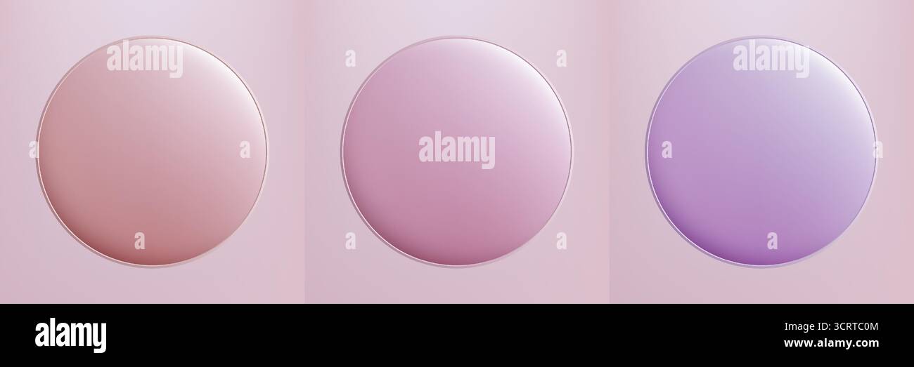 minimalist glossy button design showing a smooth round badge with gradient color surface created as an isolated vector for branding templates and digi Stock Vector