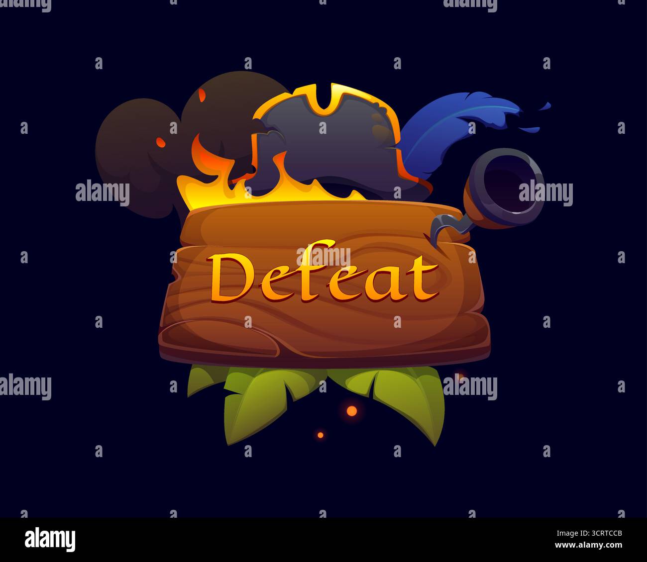 Losing a battle Stock Vector Images - Alamy