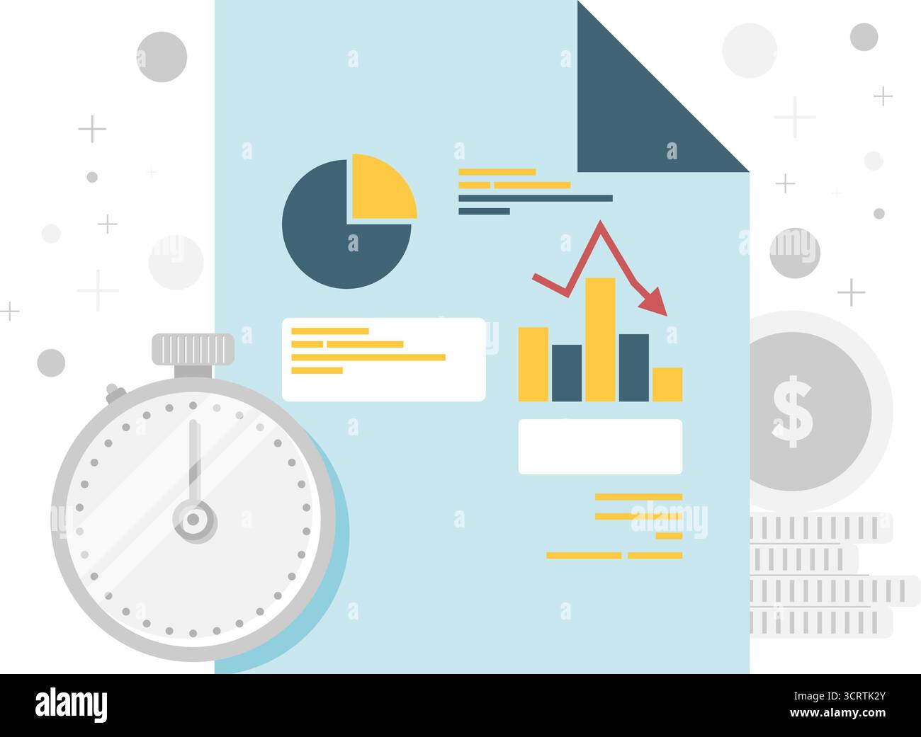 business presentation report Stock Vector