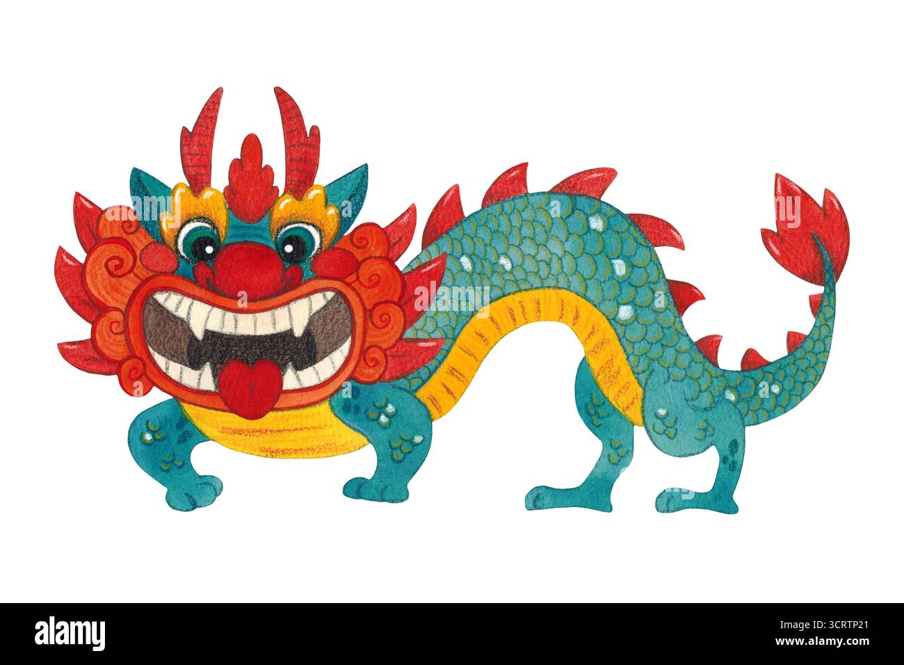 A chinese dragon illustration art hi-res stock photography and images -  Alamy, image size:1300x956
