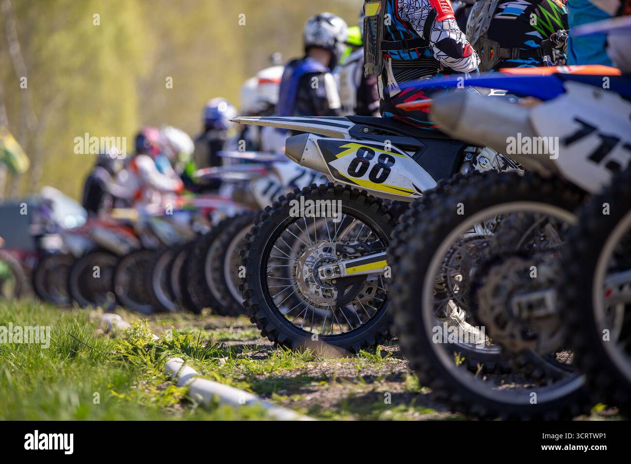 Motorcycle Racing Starting Bike competition starting line wheels hi-res stock photography and ...