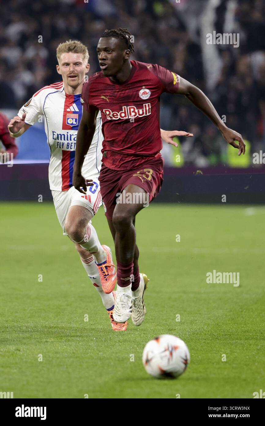 Kouakou Gadou of RB Salzburg during following the UEFA Europa League ...