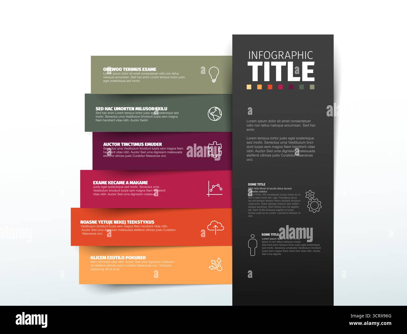 Versatility Infographic Organized dynamic development process hi-res stock photography and ...