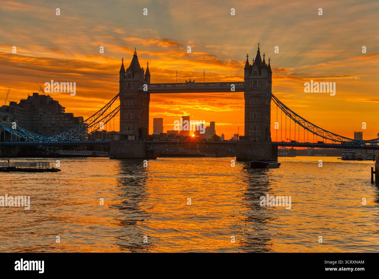 Sunrise and Tower Bridge, London 2025 Stock Photo