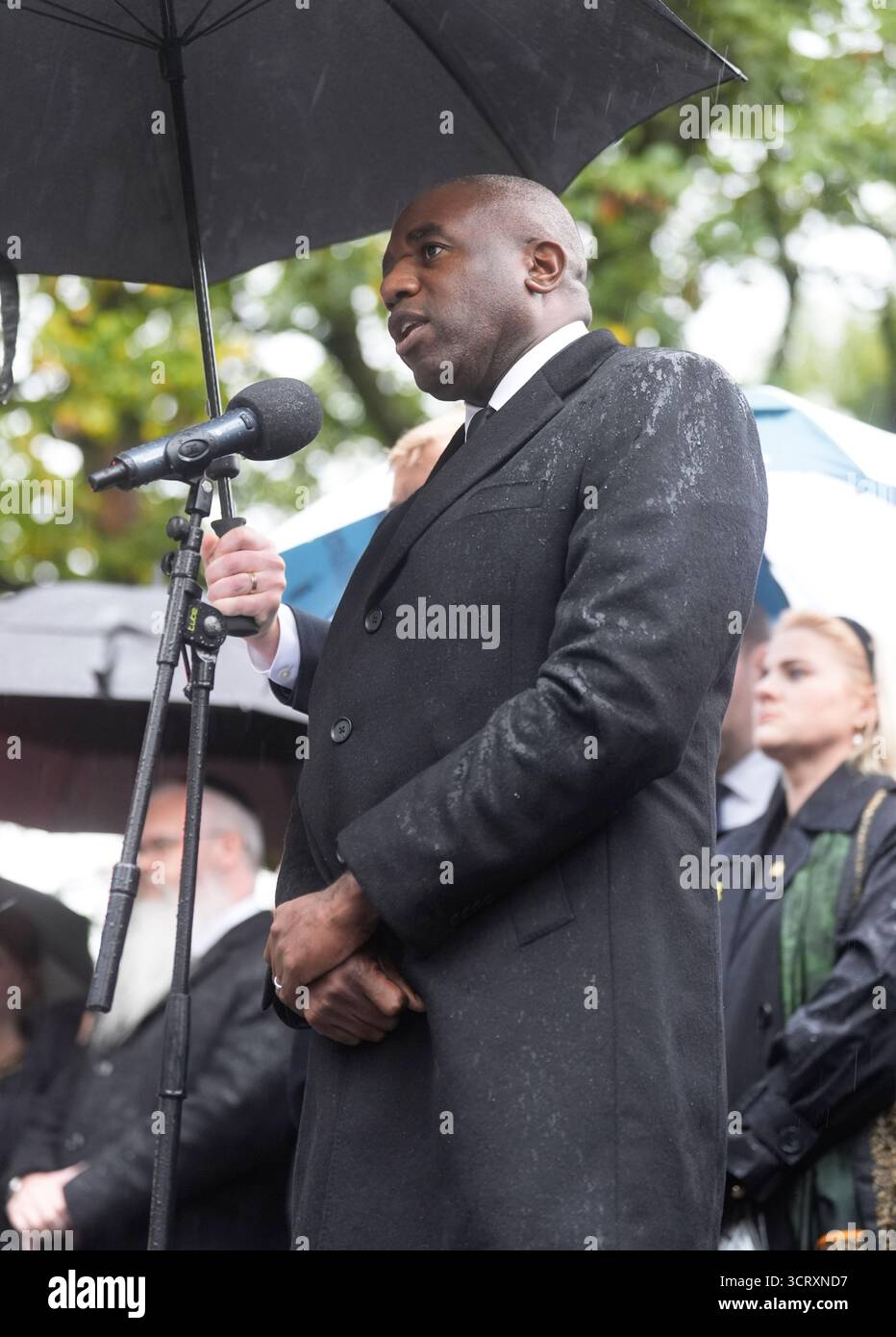 Deputy Prime Minister and Justice Secretary David Lammy speaking during ...
