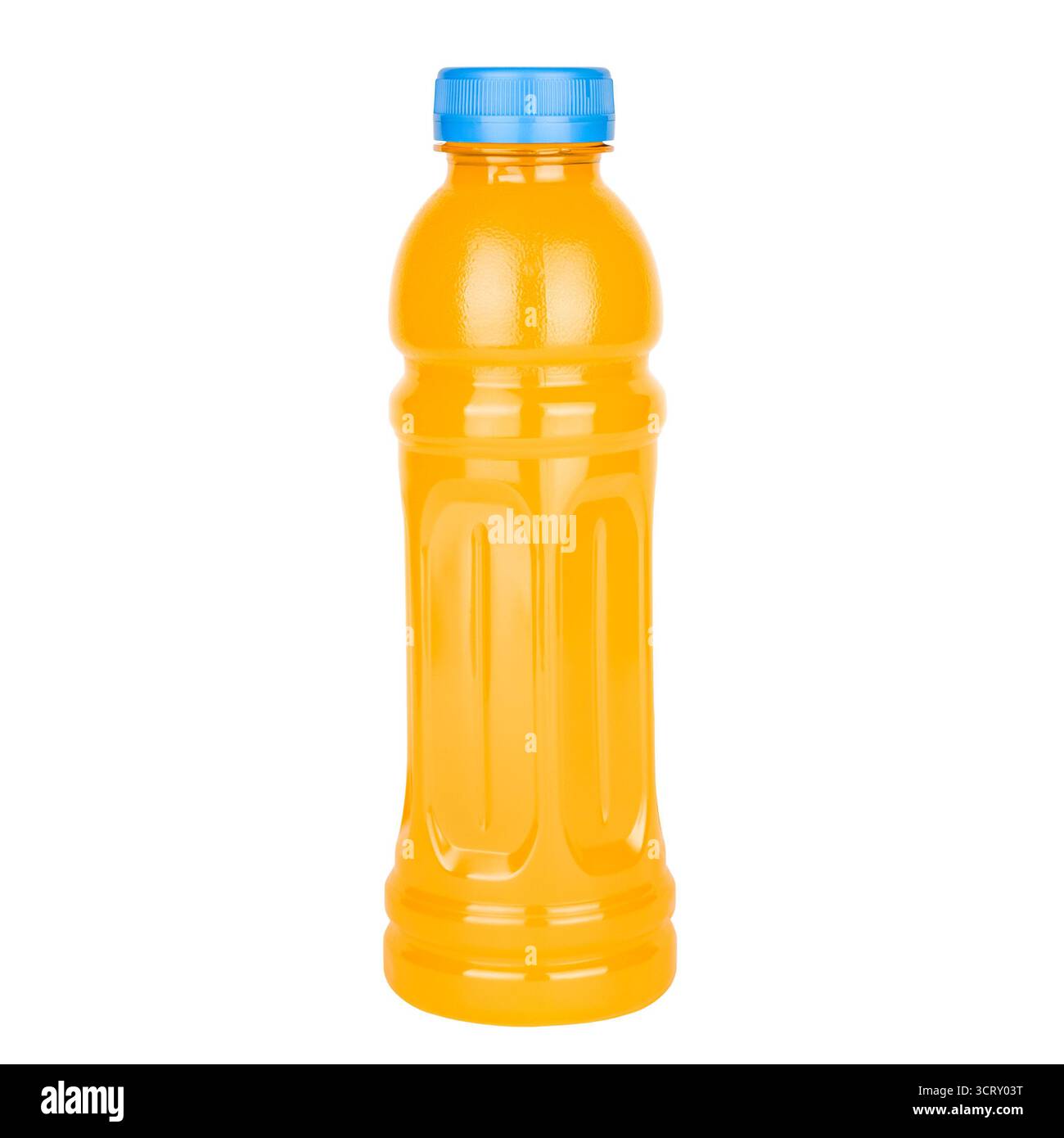 Bottle of Orange Juice Isolate. Stock Photo