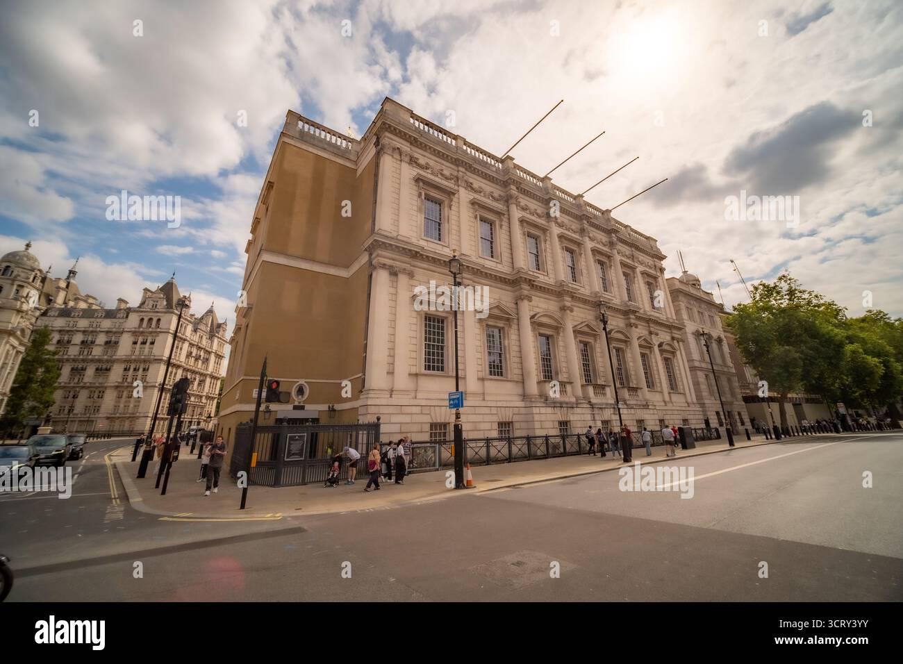 LONDON- AUGUST 23, 2025: The Banqueting House-  historic state building in central London, located on Whitehall Stock Photo
