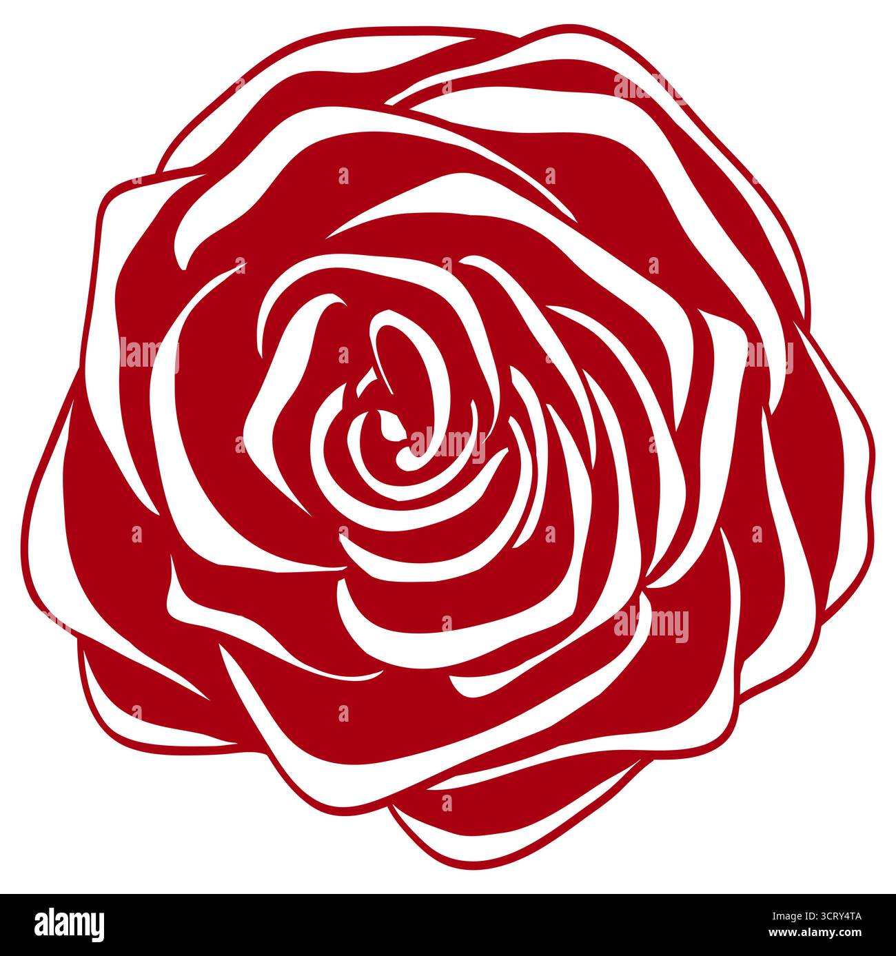 Red Rode Graphic beautiful red rose isolated in graphic style Stock Vector Image & Art ...