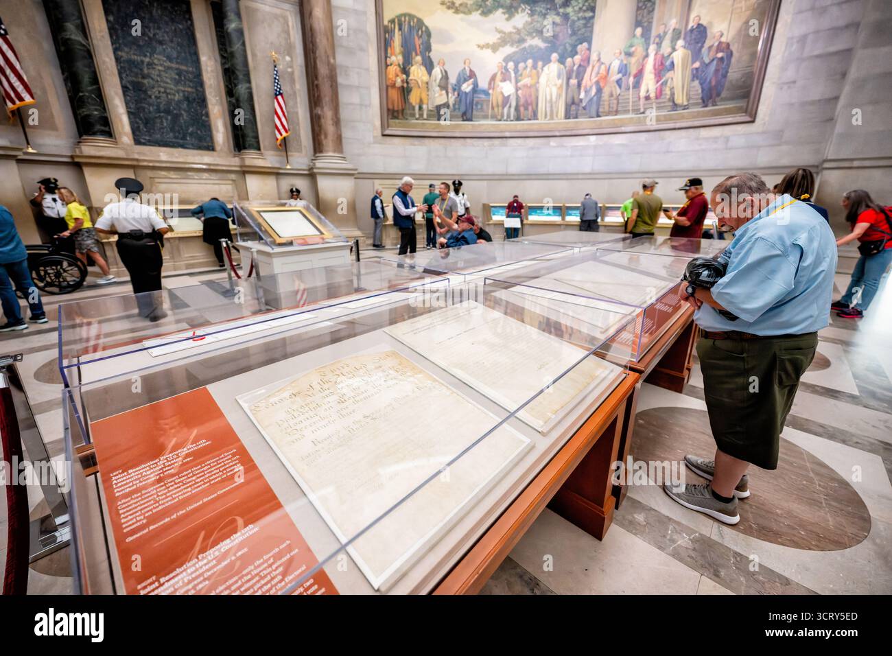 National Archives Fifth Page of Constitution Display Washington DC ...