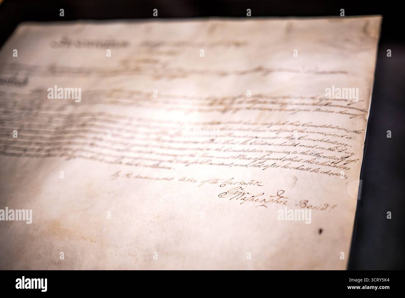 National Archives Fifth Page George Washington Signature Washington DC ...