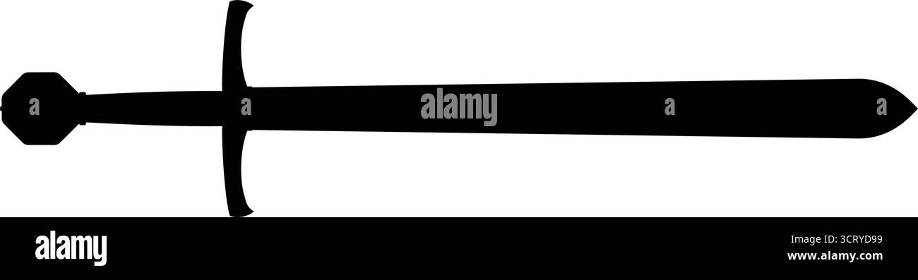 sword silhouette - vector illustration Stock Vector Image & Art - Alamy