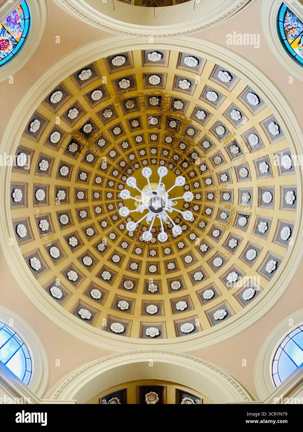 The Dome in the Church of Saint Mary 'Della Porta' in Lecce, Italy. - Smartphone Captured Stock Image