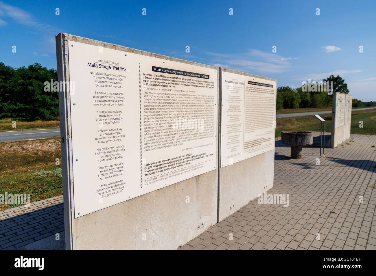 Treblinka, Poland - September 9, 2025: Memorial on former railway station near Treblinka extermination camp, built by Nazi Germany in occupied Poland Stock Photo