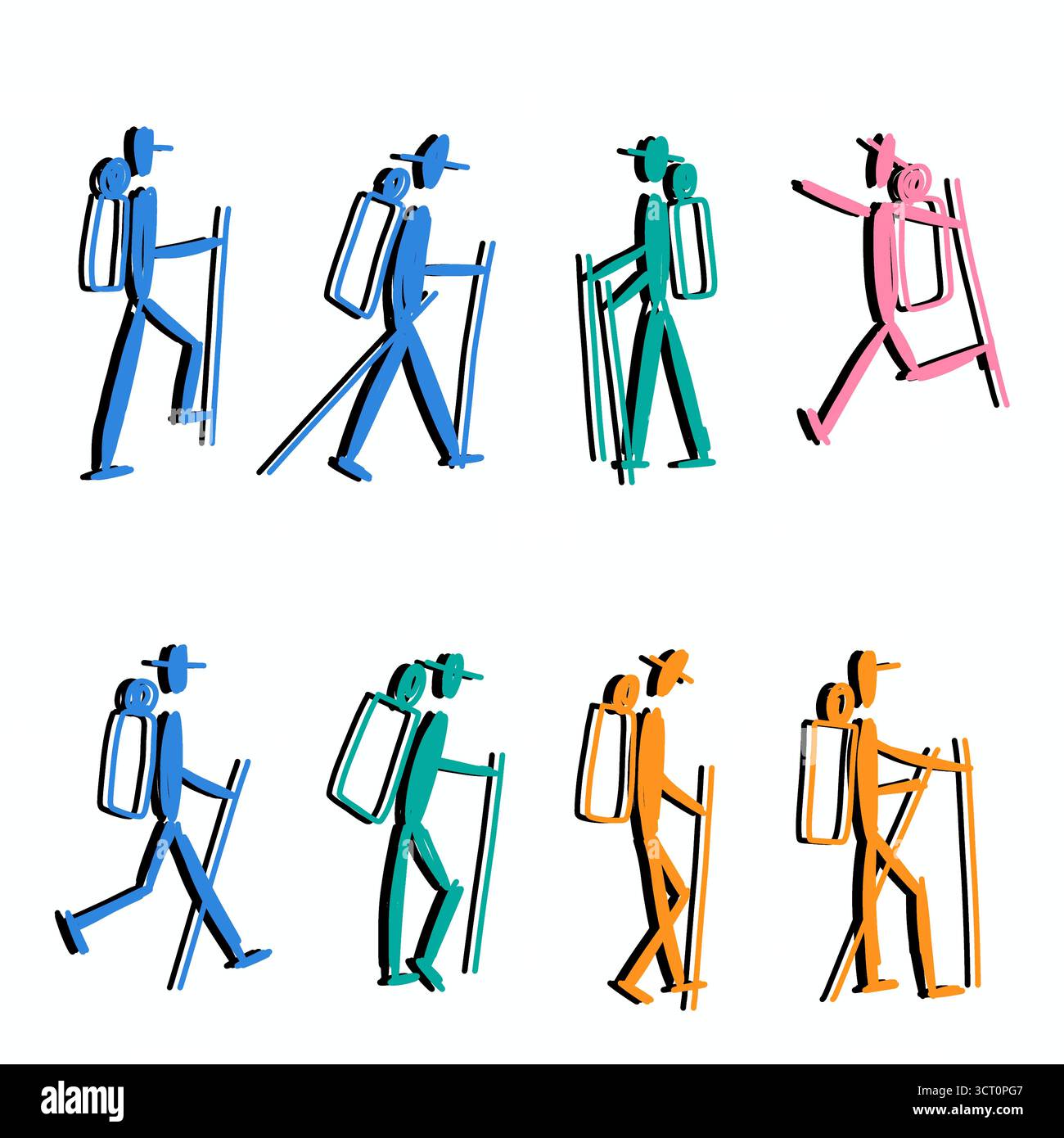 Stick figure walking hi-res stock photography and images - Page 13 - Alamy, image size:1300x1390