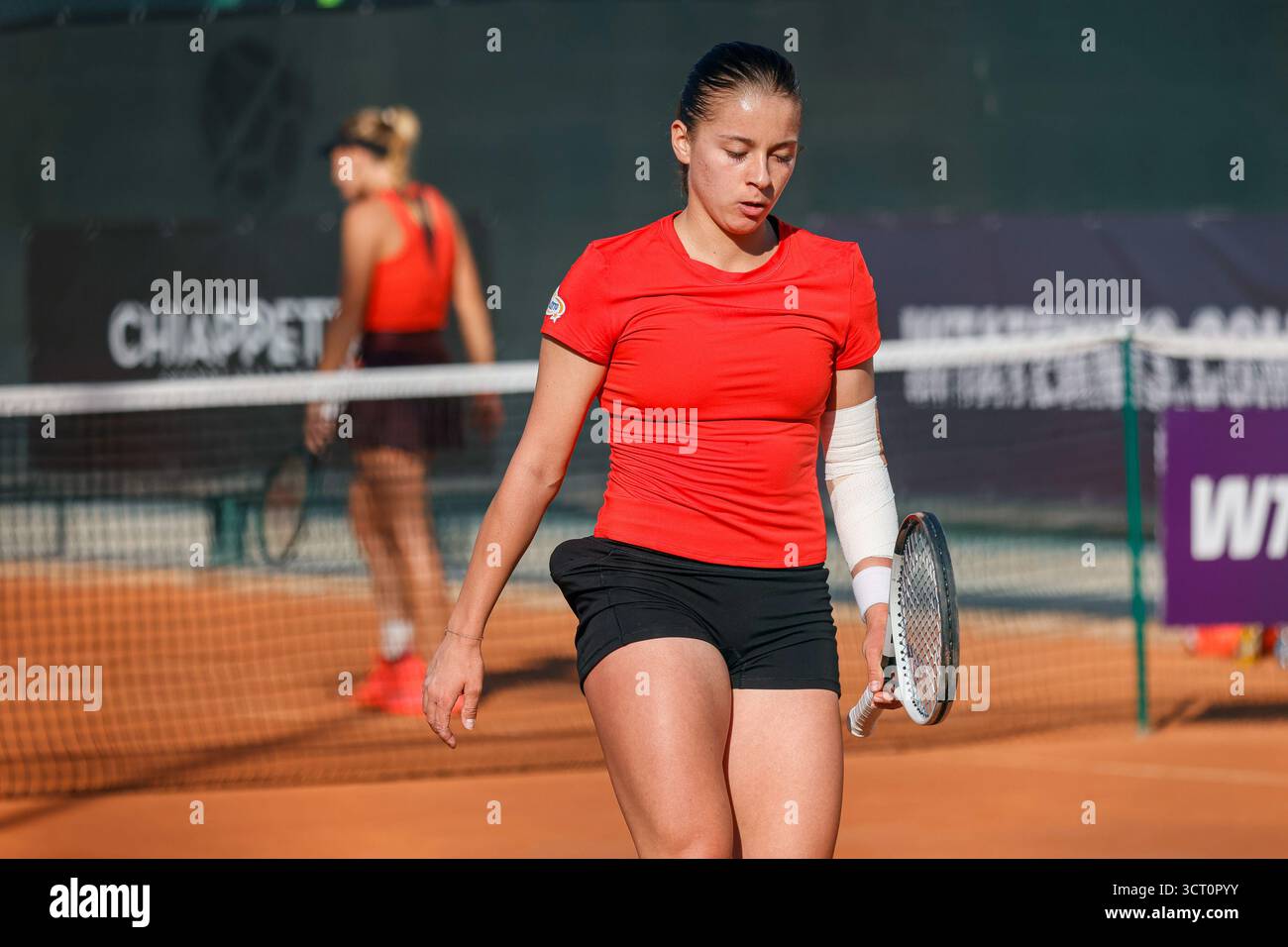 Maja Chwalinska during the Internazionali di Calabria 2025 WTA 125 tennis match at Chiappetta Sport Village, Rende (Cosenza), Italy. Stock Photo