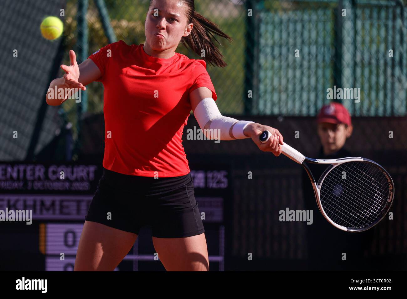 Maja Chwalinska during the Internazionali di Calabria 2025 WTA 125 tennis match at Chiappetta Sport Village, Rende (Cosenza), Italy. Stock Photo