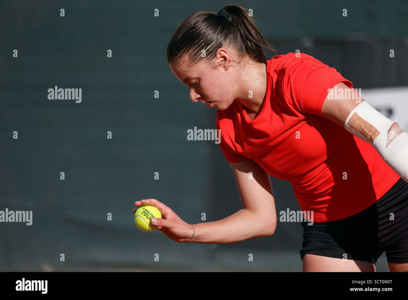 Maja Chwalinska during the Internazionali di Calabria 2025 WTA 125 tennis match at Chiappetta Sport Village, Rende (Cosenza), Italy. Stock Photo
