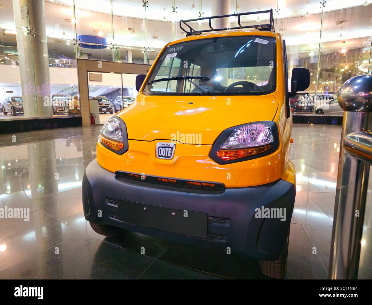 Cairo Egypt September 29 2025 Yellow Color The Bajaj Qute India s cairo-egypt-september-29-2025-yellow-color-the-bajaj-qute-india-s