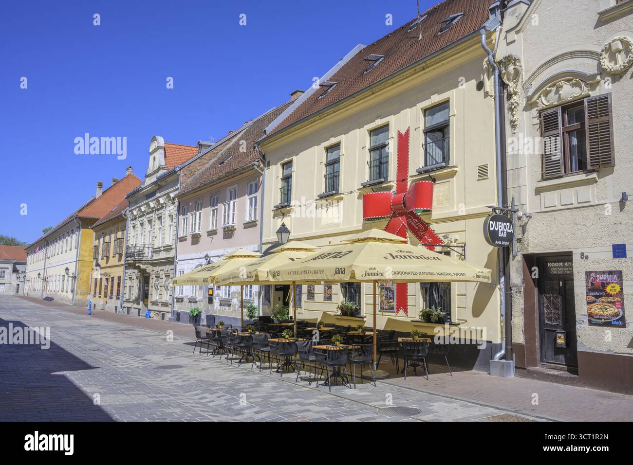 Local in the street Franje Kuhaca, TvrEa, Osijek, Osijek-Baranja County, Croatia Stock Photo