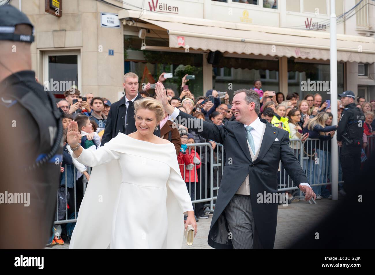 Guillaume, Grand Duke Of Luxembourg And Duchess Stephanie, Henri ...