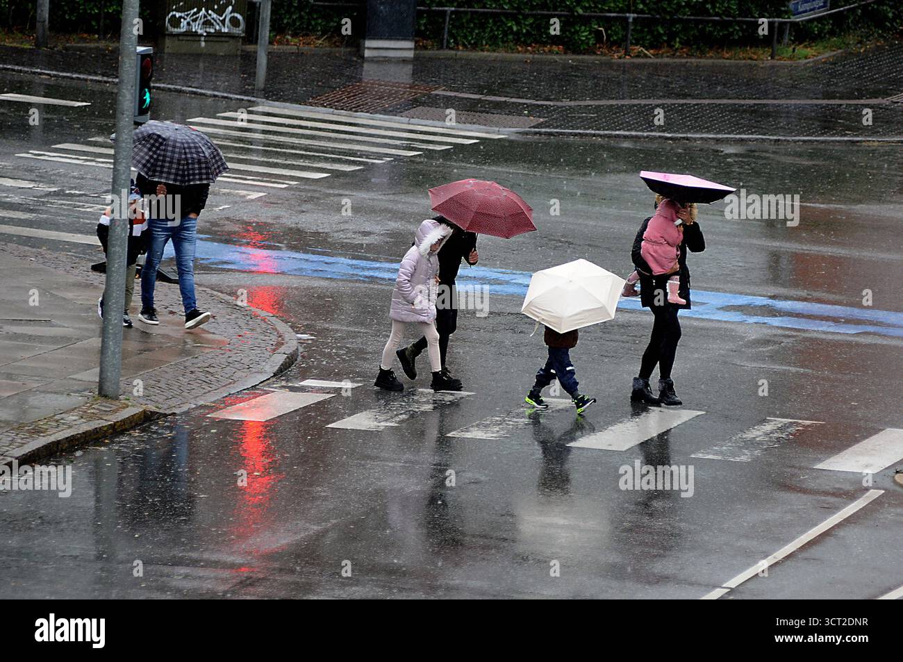 Copenhagen/ Denmark/04 OCTOBER 2025/.rain fall daish weather in kastrup ...