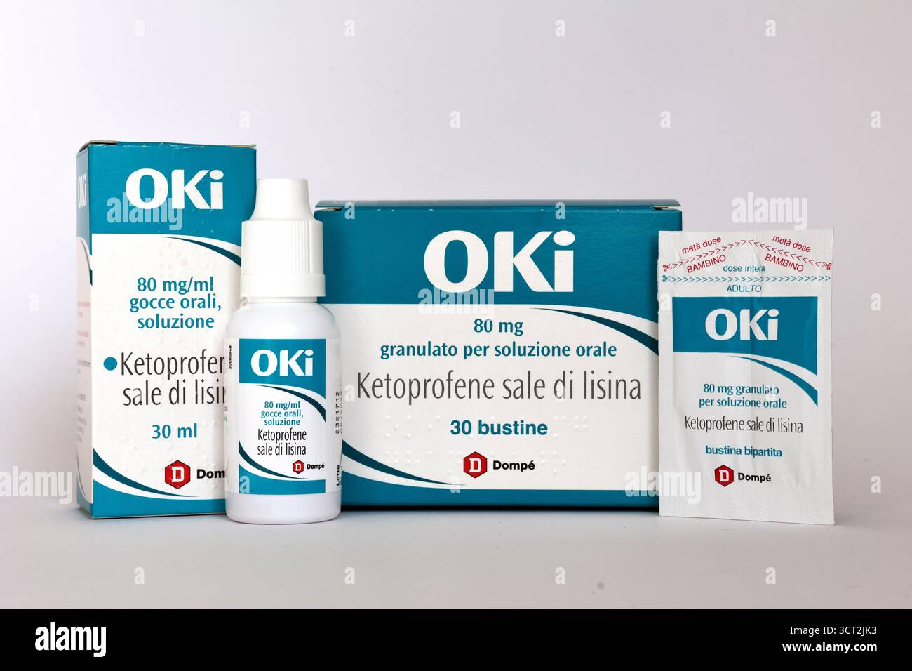 Oki Powder Oki 80 mg Granulate and Oral Drops – Ketoprofen lysine salt by Dompé ...