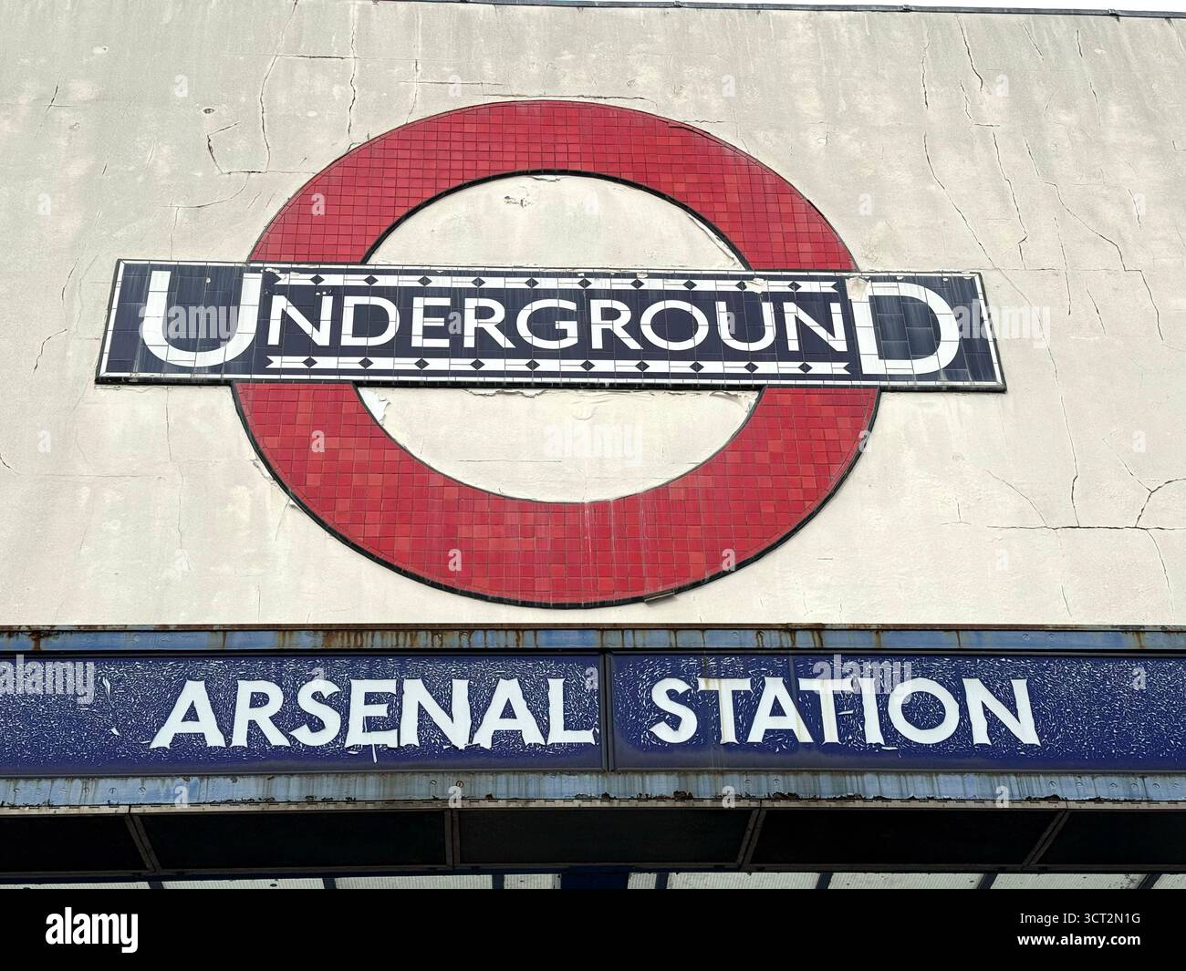 London, UK. 04th Oct, 2025. Arsenal Underground station pre-match ...
