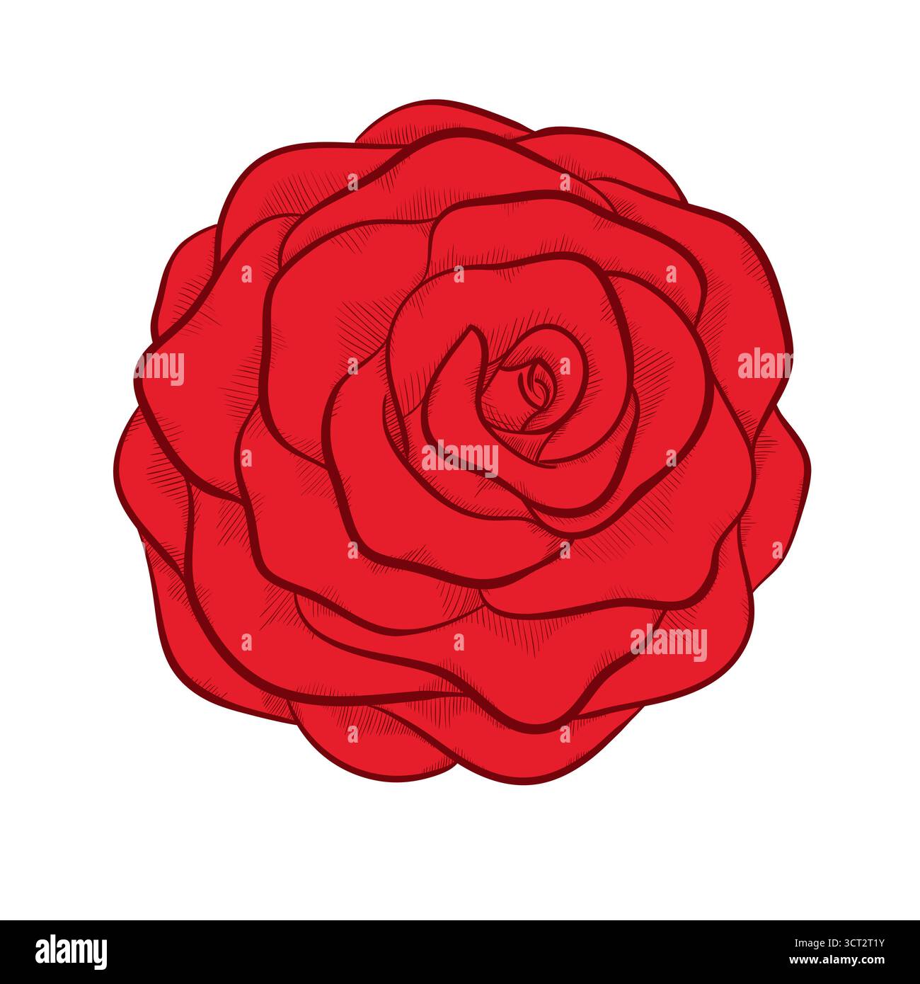 Red Rode Graphic beautiful red rose isolated in graphic style Stock Vector Image & Art ...