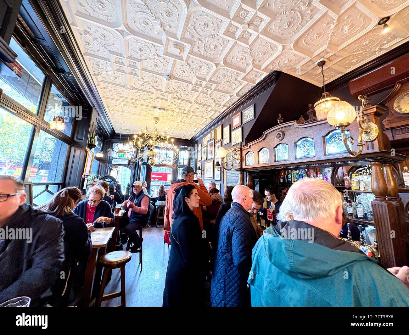 Red Lion pub London England, famous public house on Whitehall near Downing Street, popular with politicians for a drink and meal, UK - Smartphone Captured Stock Image