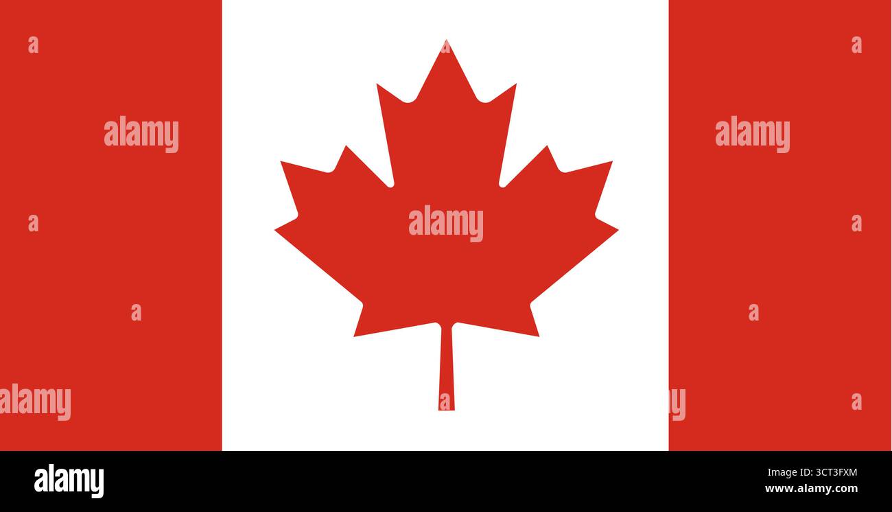 Canada flag vector illustration Stock Vector Image & Art - Alamy