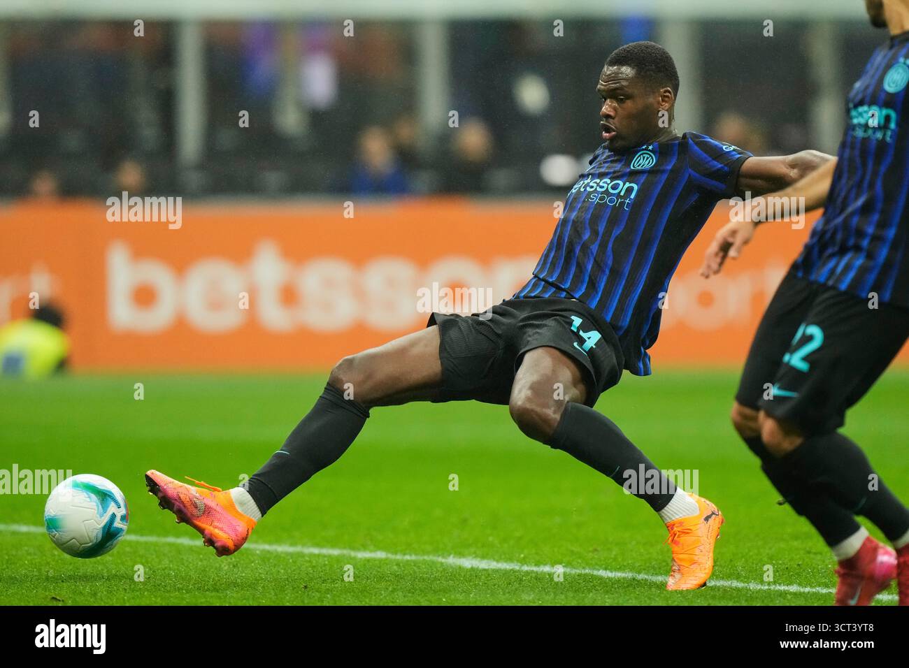 Inter Milan's Ange-Yoan Bonny in action during the Serie A soccer match ...