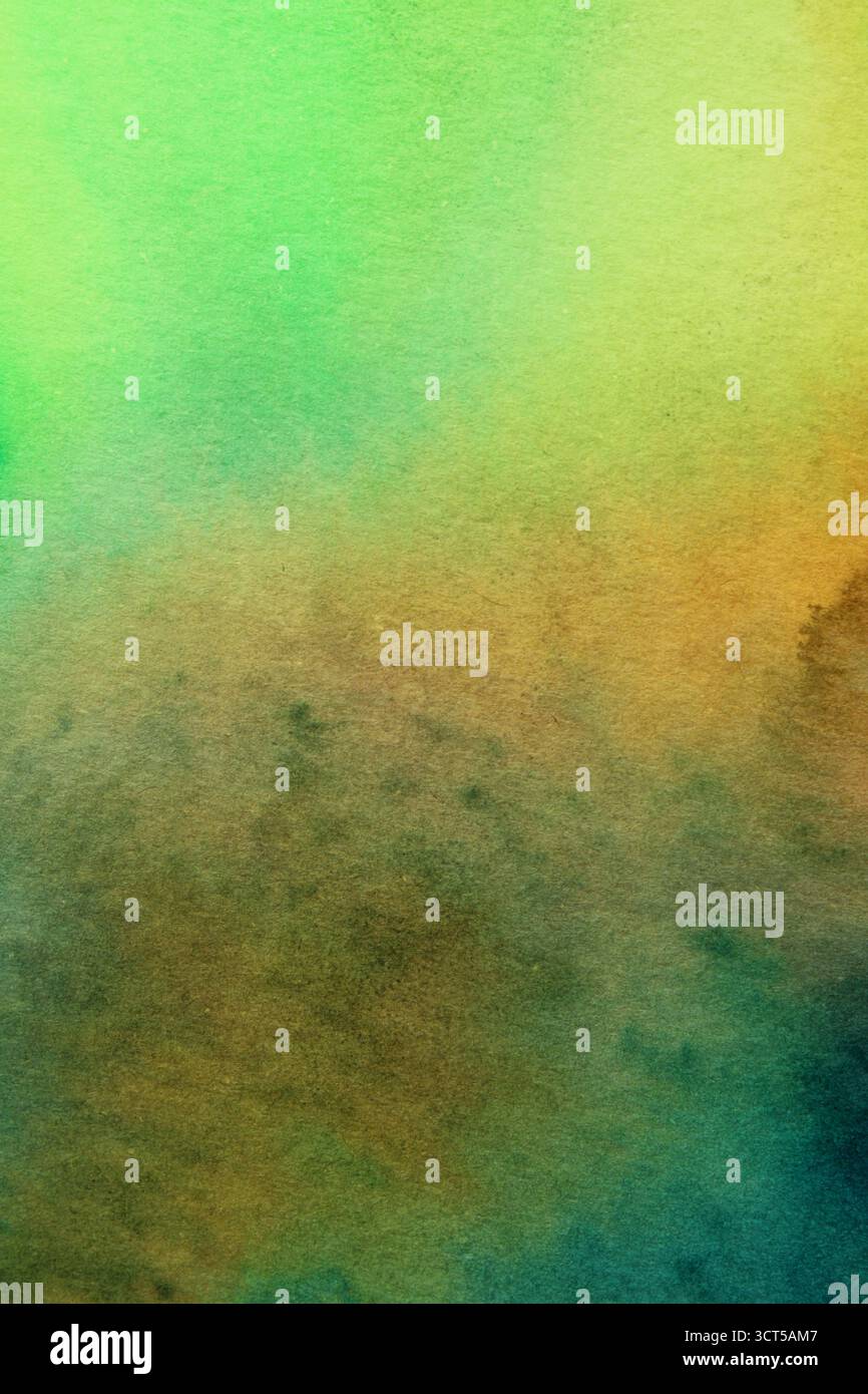 Background with mixed watercolor colors - vertical format Stock Photo