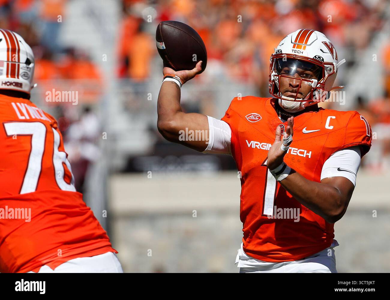 BLACKSBURG, VA - OCTOBER 04: Virginia Tech Hokies quarterback Kyron ...