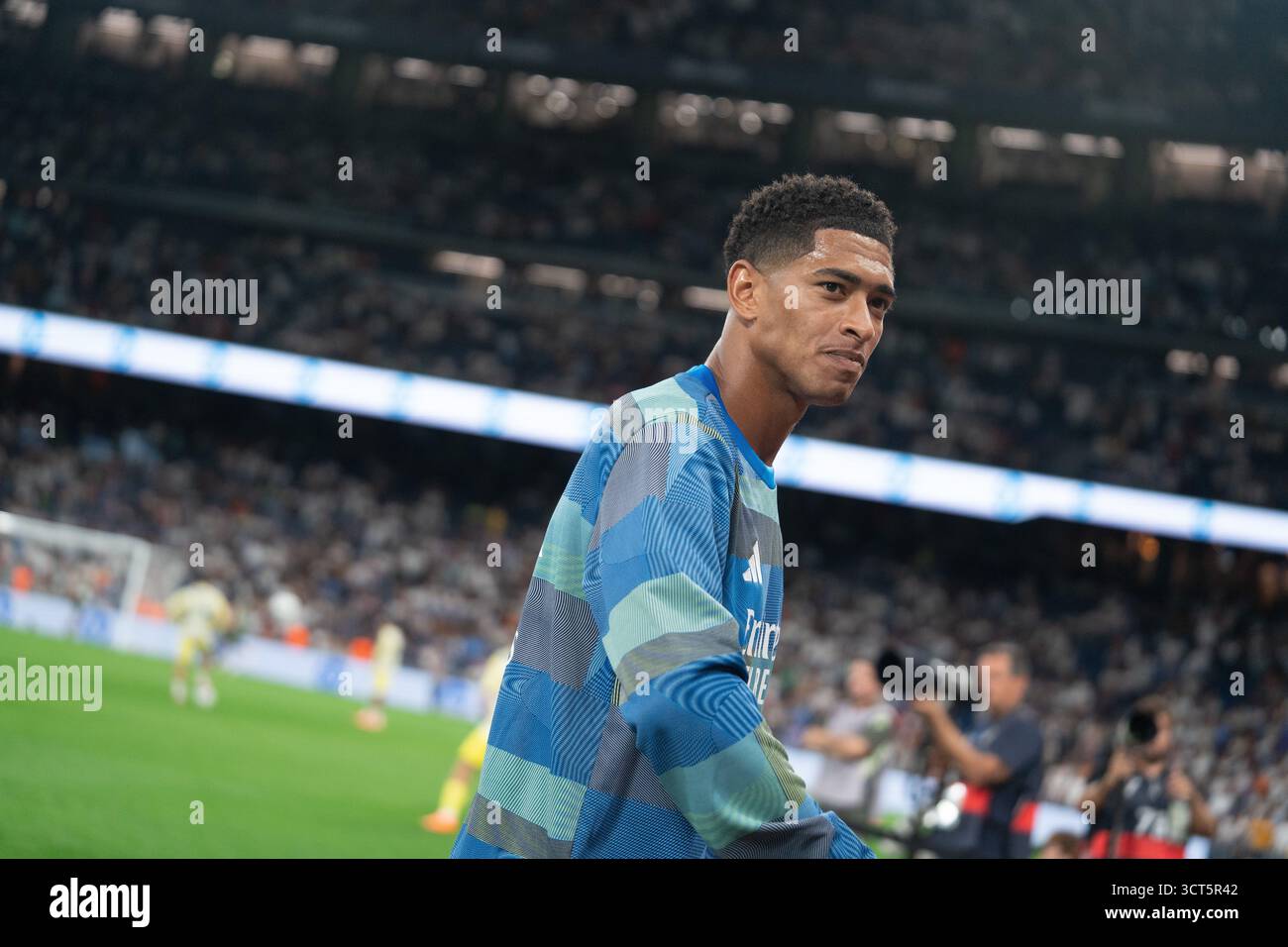 Jude Bellingham during the LaLiga match against Villarreal at Santiago Bernabéu, Madrid, 04/10/2025 Stock Photo