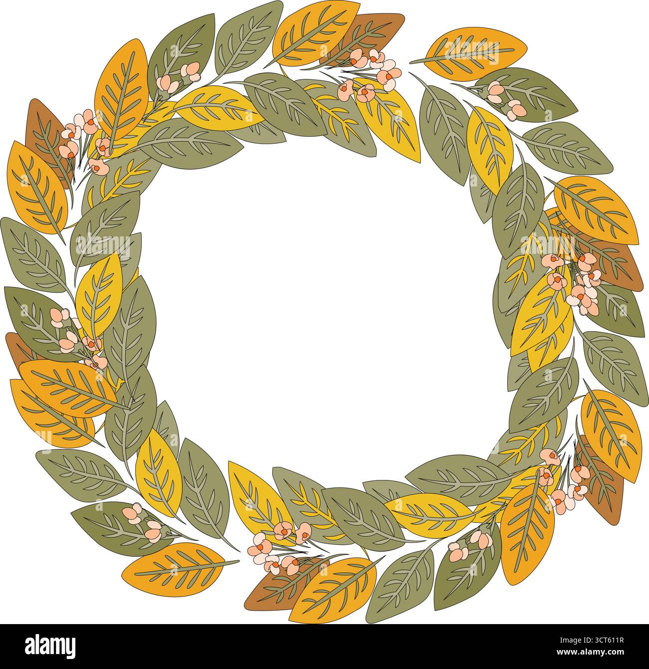 Natural autumn foliage Stock Vector Images - Alamy