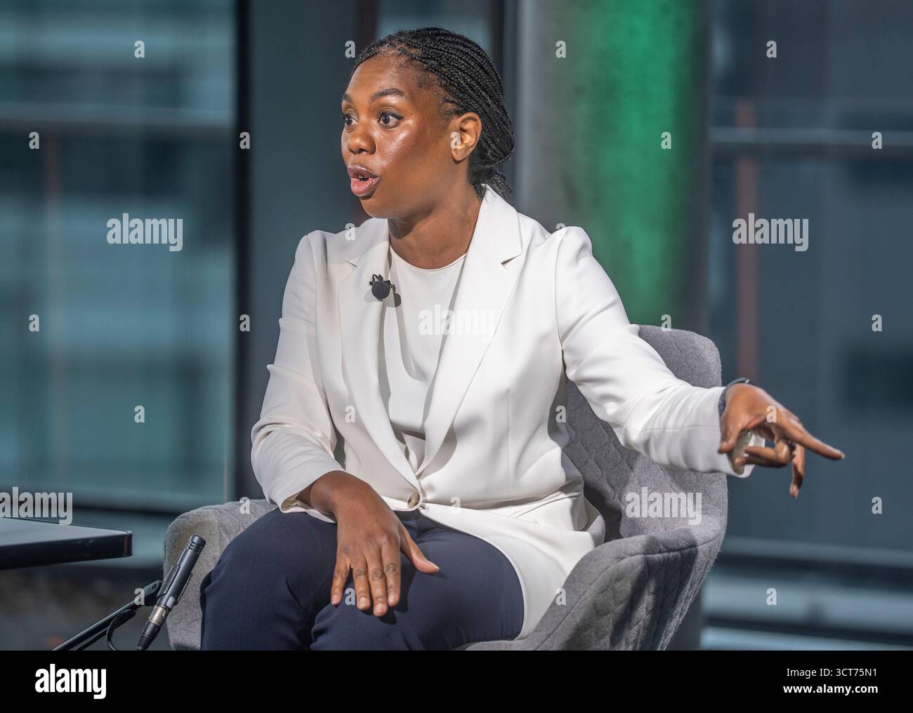 Conservative Party leader Kemi Badenoch appearing on the BBC One ...