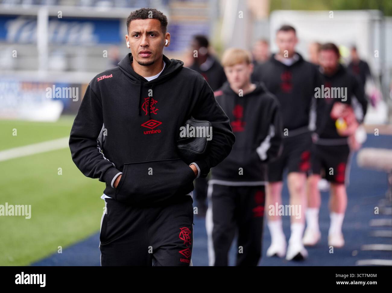 Rangers' James Tavernier arrives at the ground ahead of the William ...