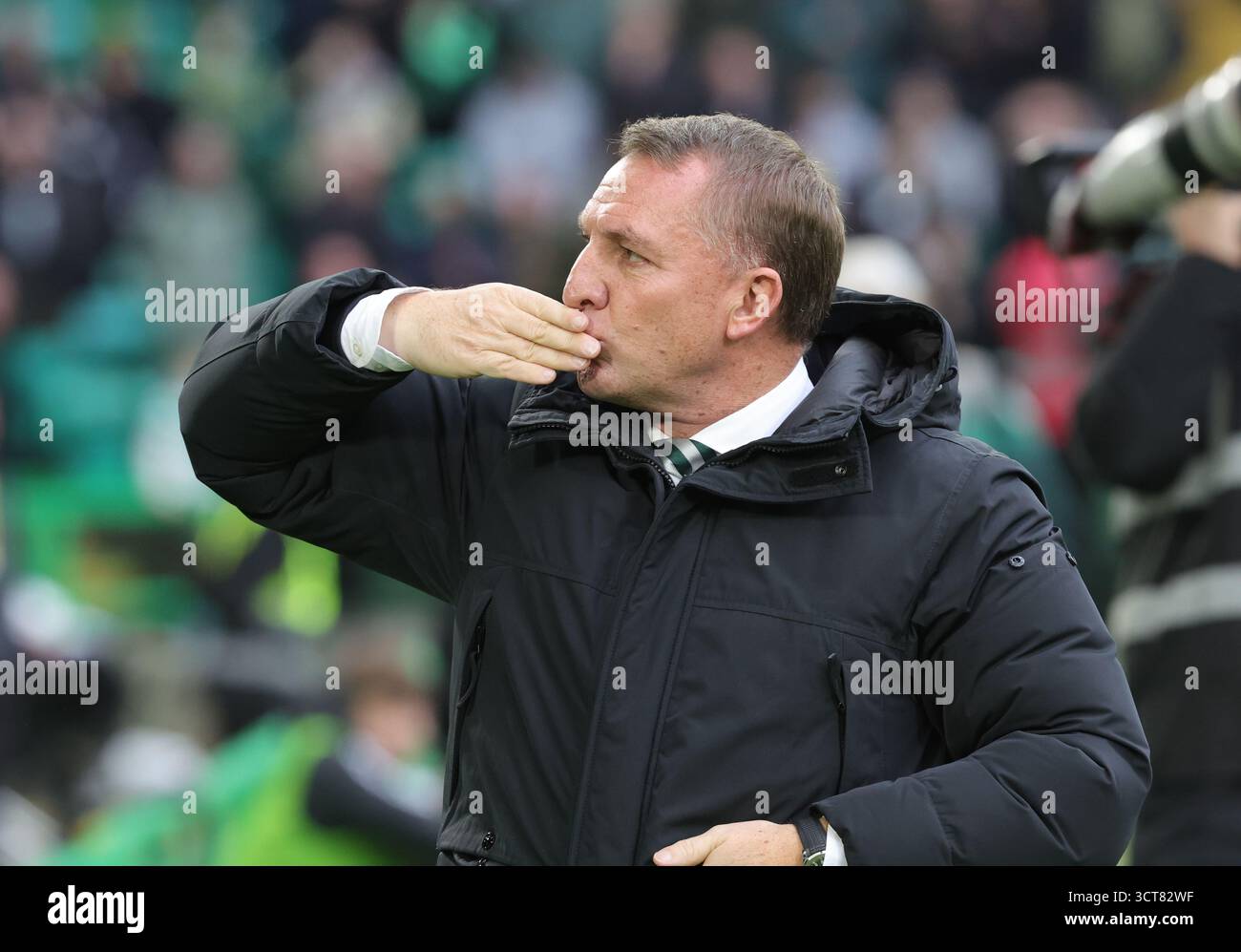 Celtic manager Brendan Rodgers ahead of the William Hill Premiership ...