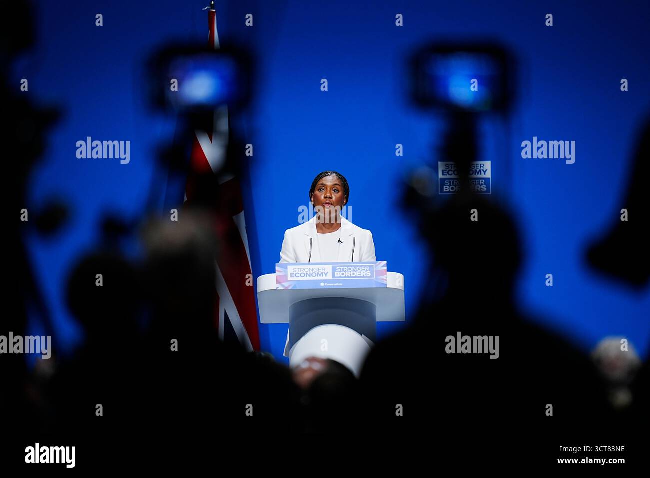Conservative Party leader Kemi Badenoch speaks during the Conservative ...