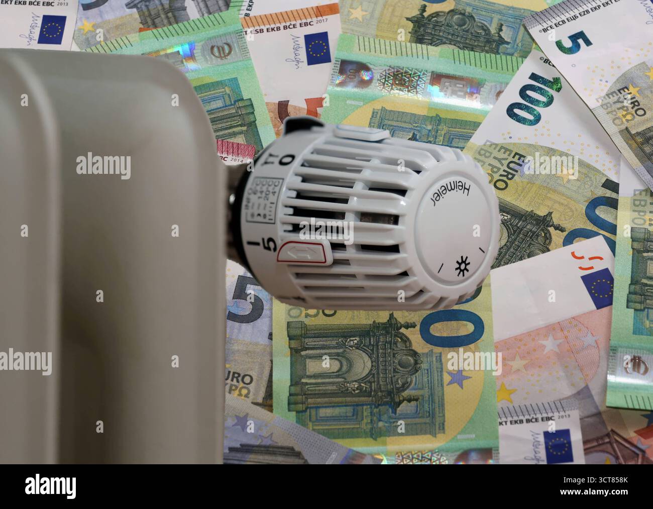 ACHTUNG FOTOMONTAGE Hier im Bild ein Temperaturregler, Thermostat an ...