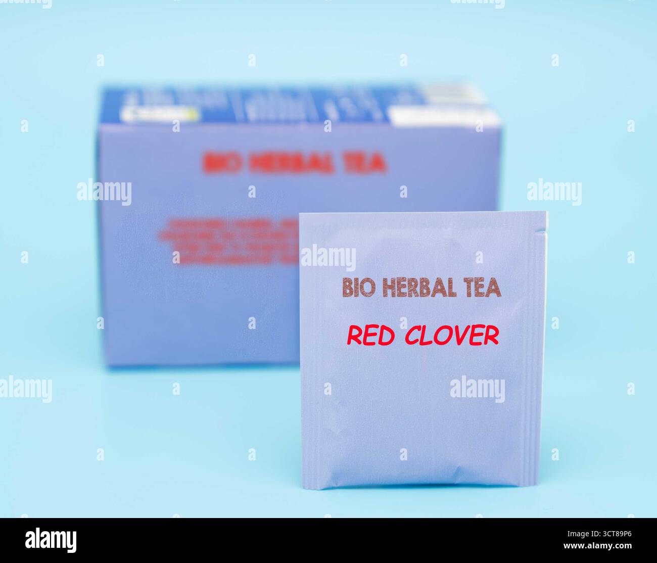 Red Clover Supports hormonal balance, rich in isoflavones, detoxifying Red Clover tea is traditionally used to support hormonal balance and detoxifica Stock Photo