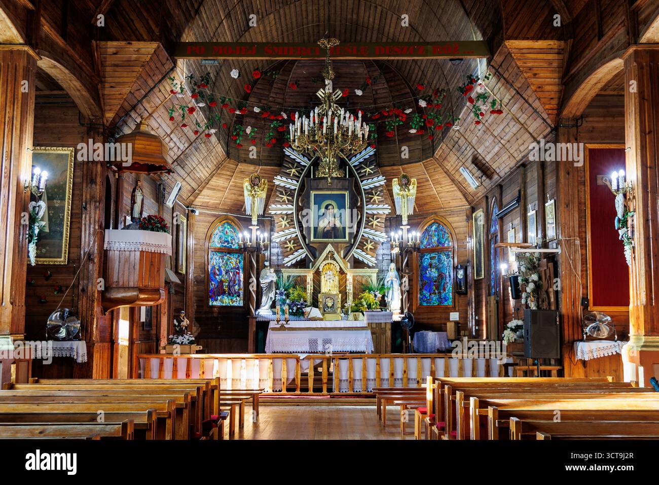 Porzadzie, Poland - September 4, 2025: Parish Church of Saint Teresa of the Child Jesus in Porzadzie, Wyszkow County in Poland Stock Photo