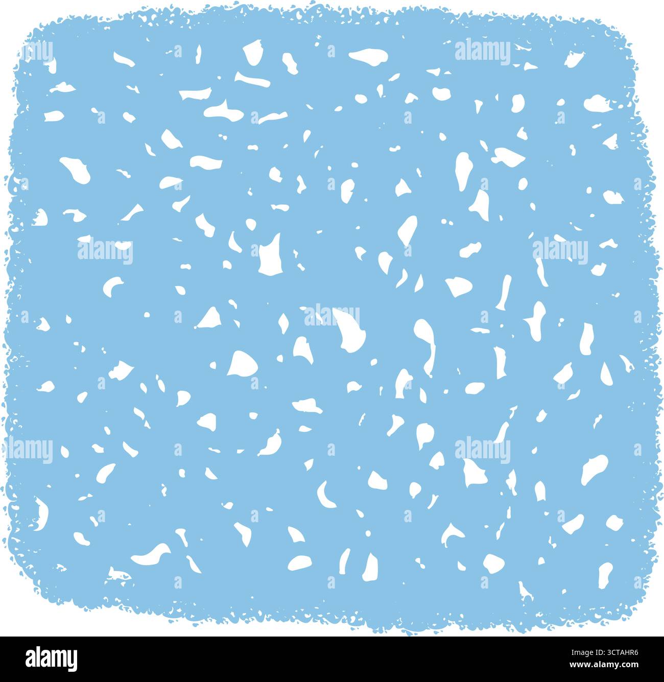 Fluid Chalk Square Scribble Frame Stock Vector