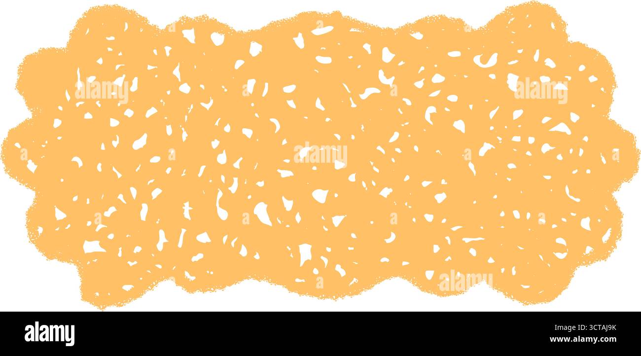 Groovy Crayon Hatched Rectangle Border Sketch Stock Vector