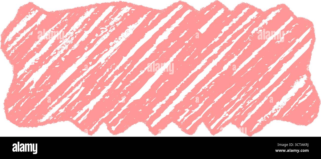 Wavy Pastel Crayon Quote Frame Stock Vector